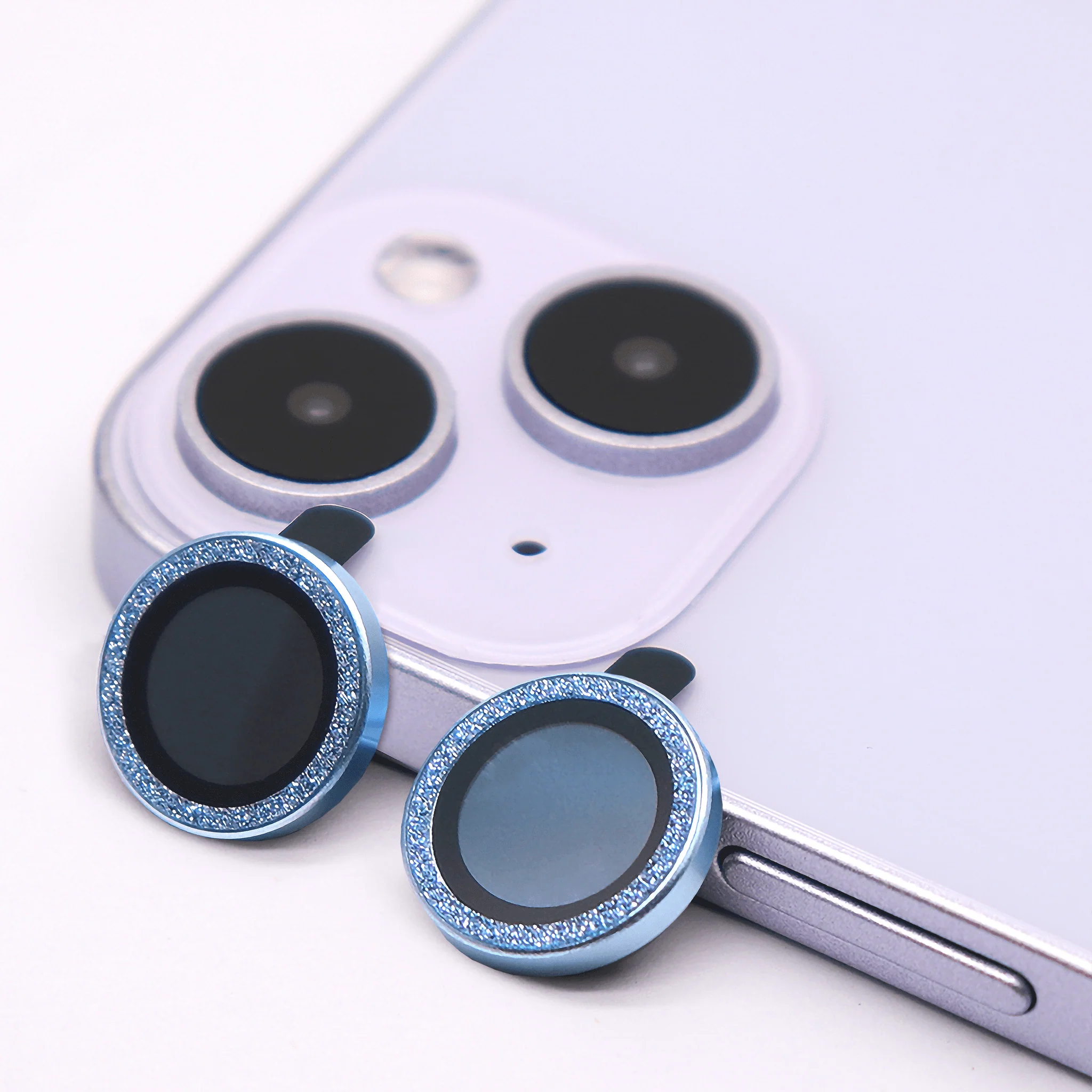 Camera Lens Protector Bundle - Blue Glitter